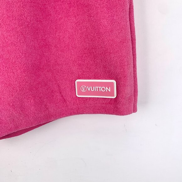 IW0256 Louis Vuitton Pink logo wool lace-up casual shorts S size - Picture 5 of 8